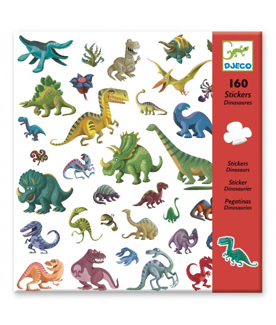 Dino stickers 160 st Djeco