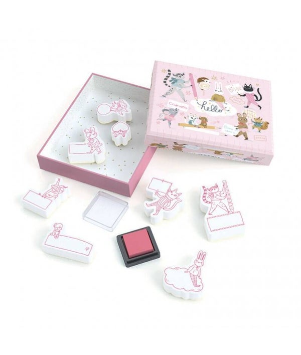 Stempelset roze Djeco