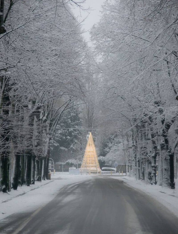 Huy sous la neige