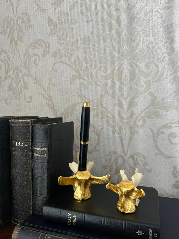 Capybara vertebrae pen holder