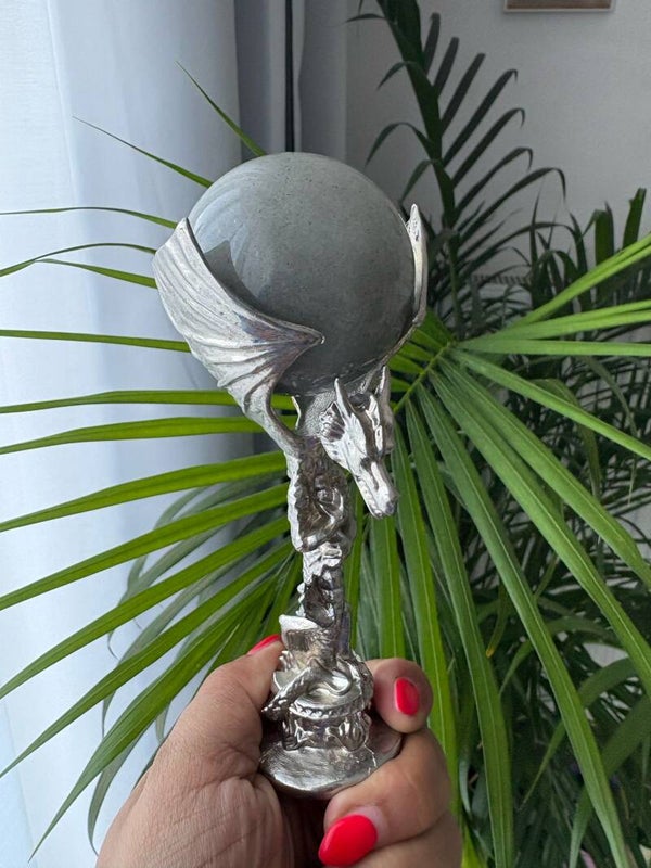 Silver Dragon Sphere holder