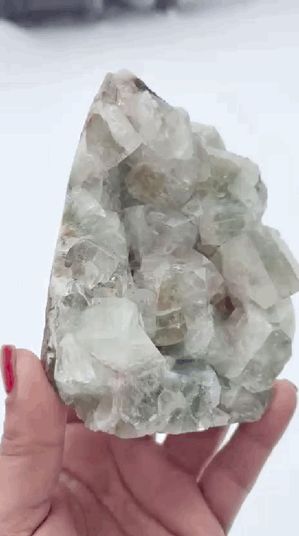 Green Apophylite cluster