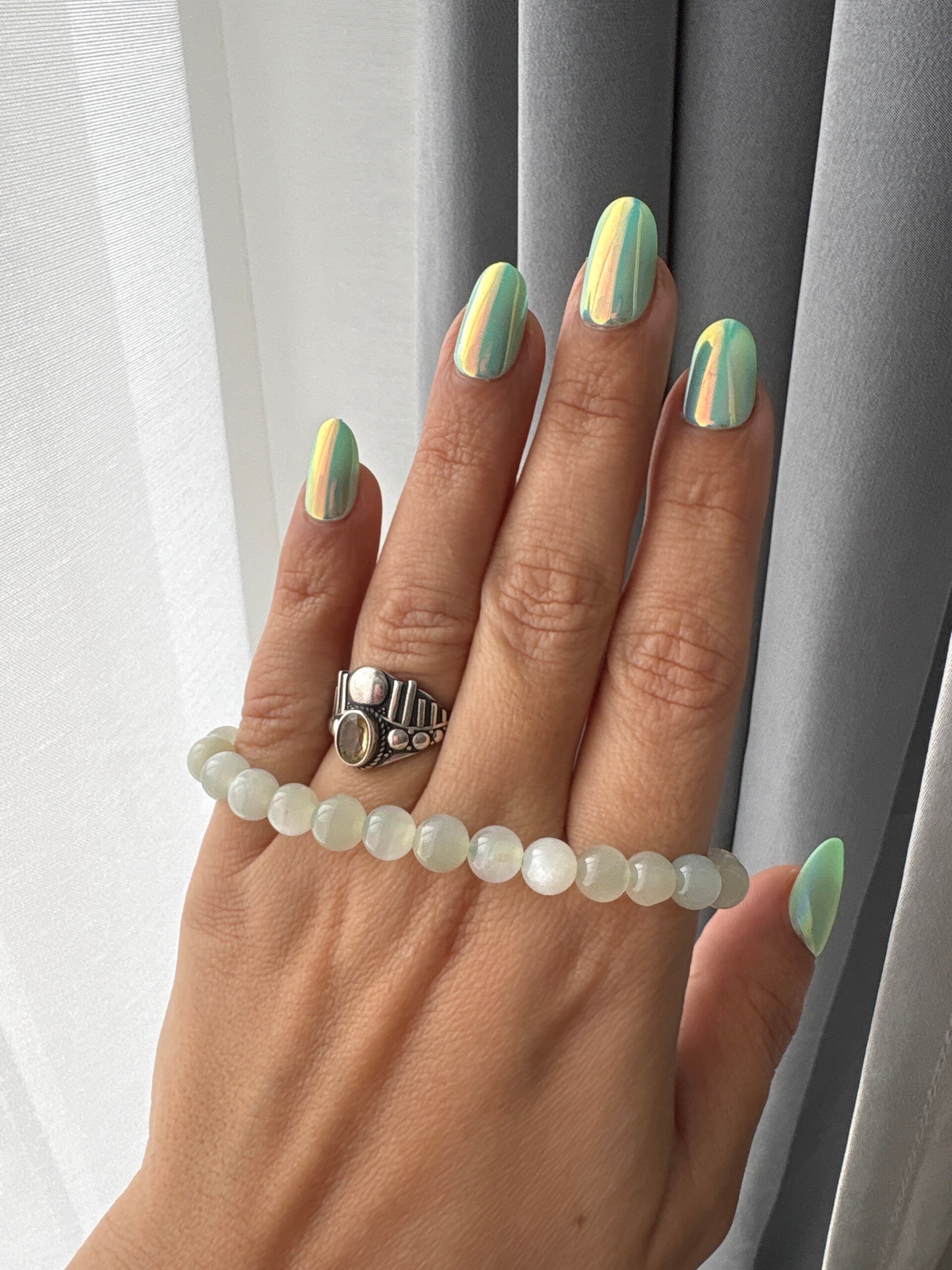 Green Moonstone bracelet