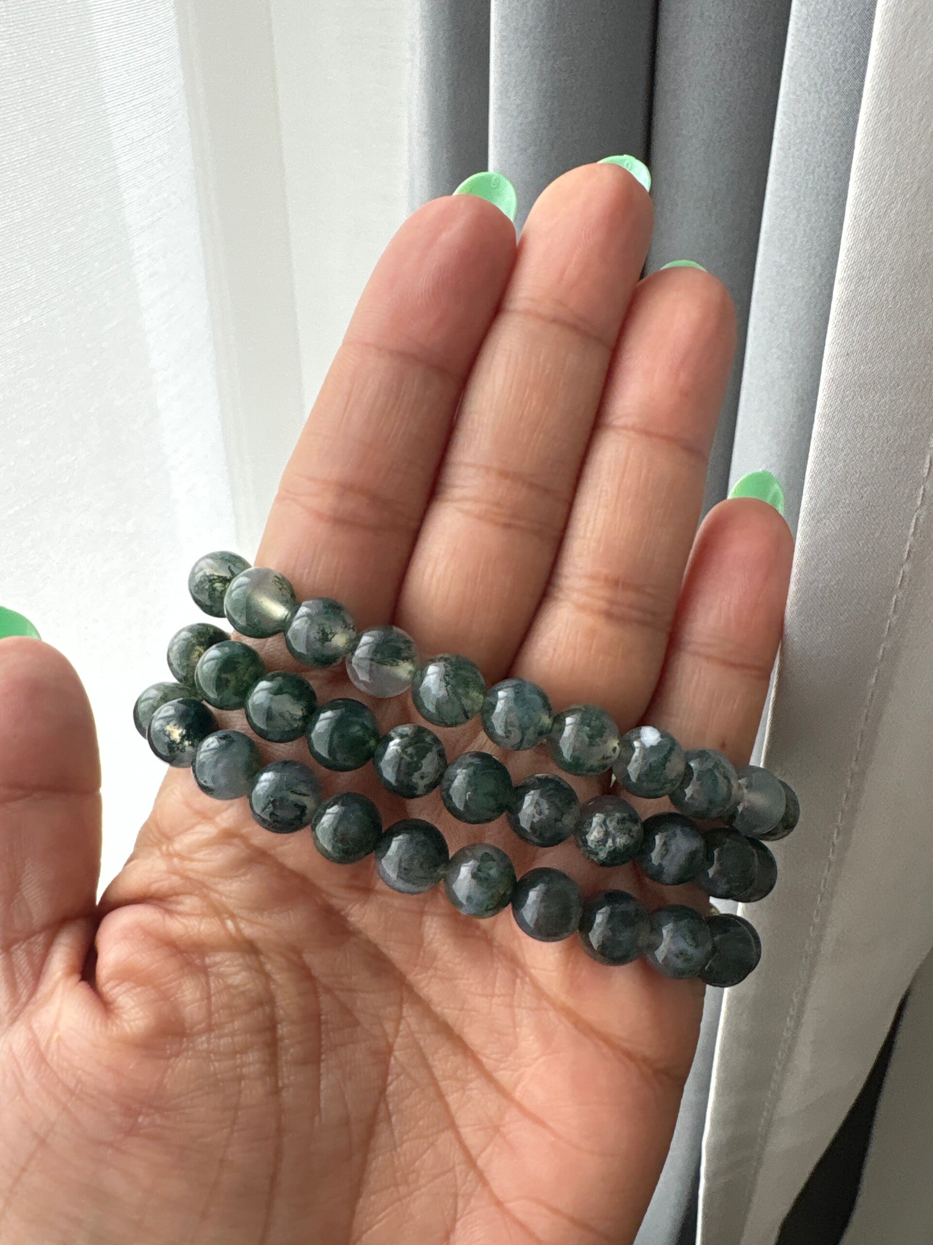 Moss Agate A+ Bracelet
