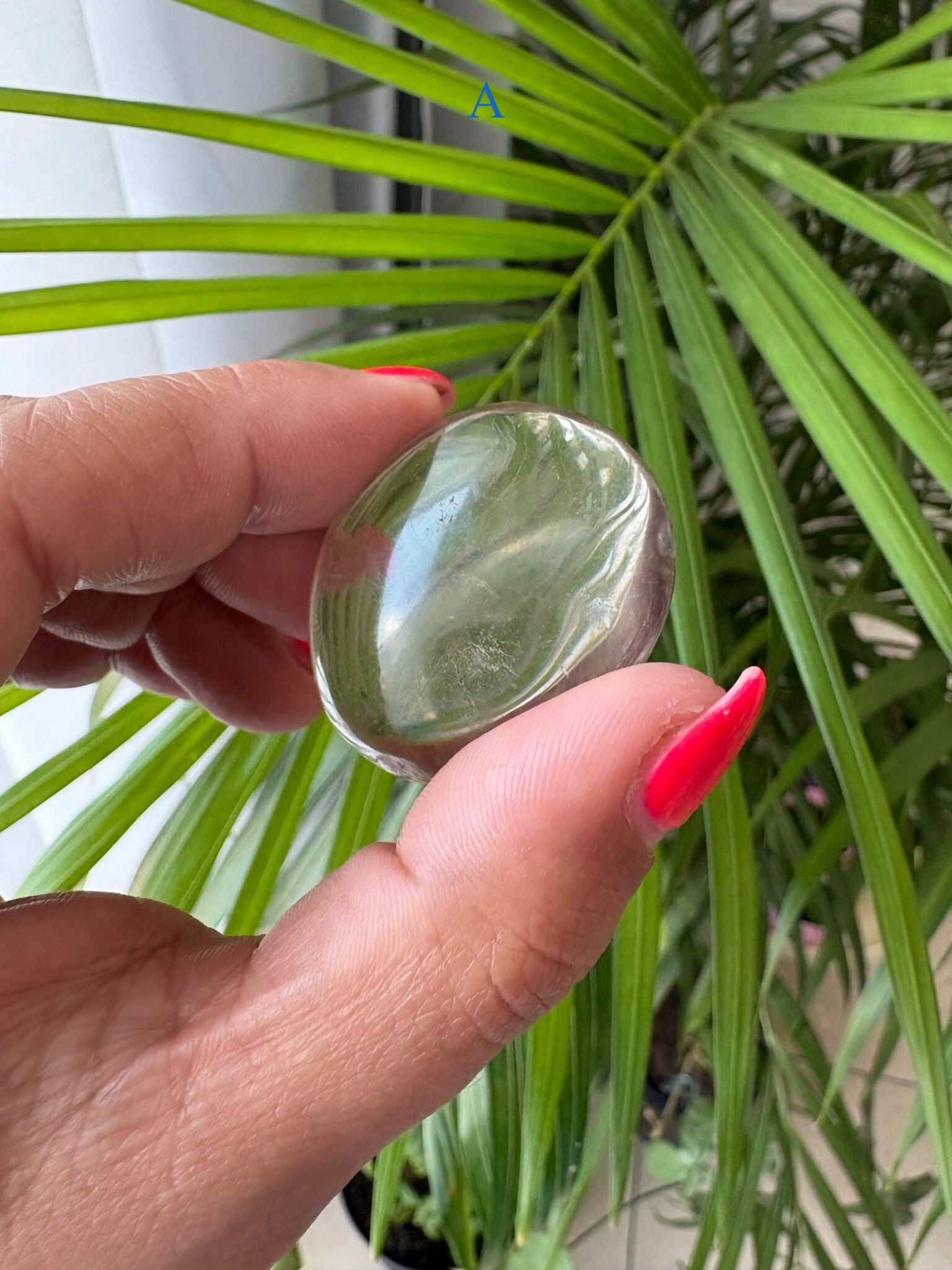 High grade Smokey quartz palmstone