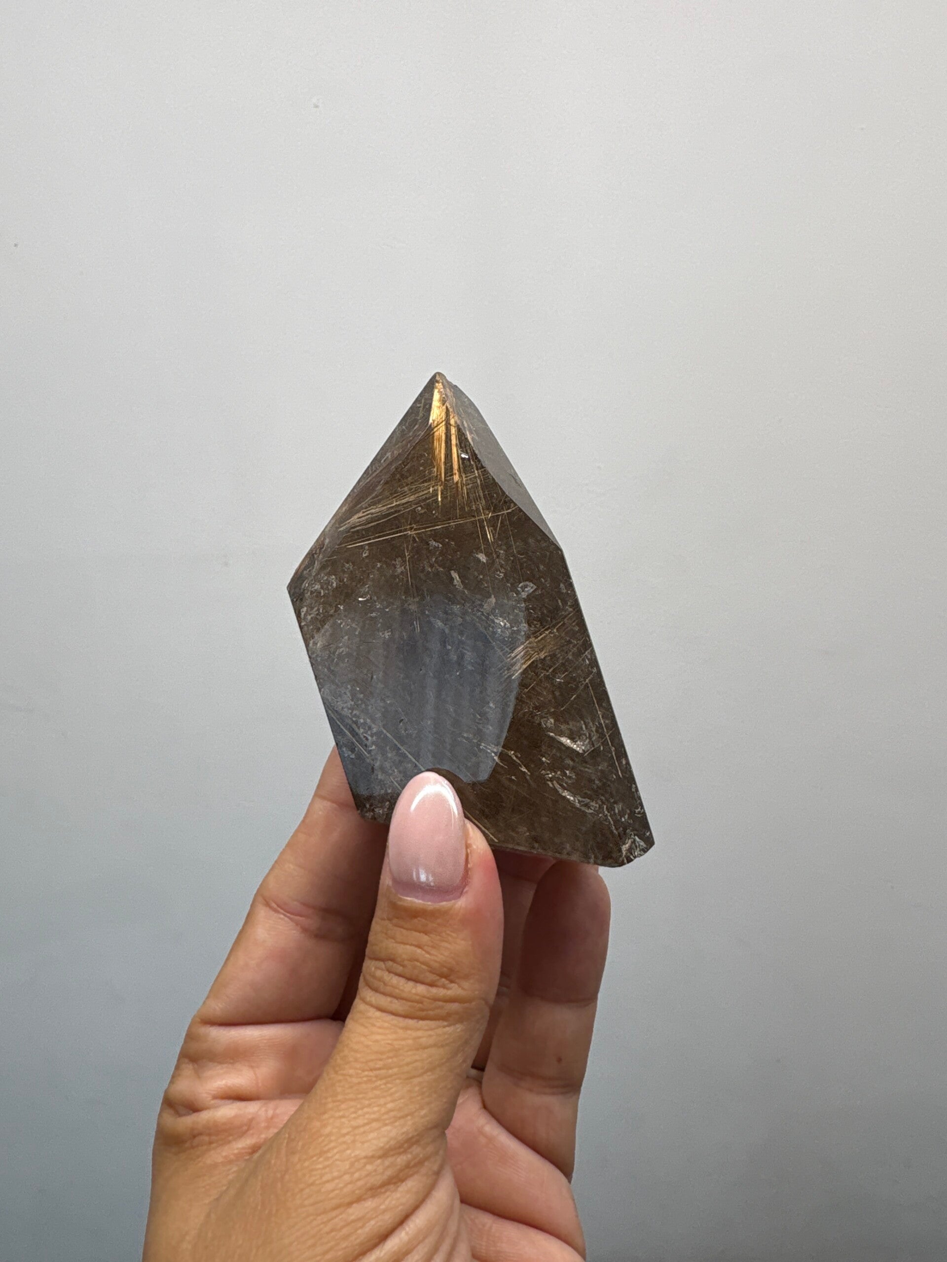 Smokey Quartz Golden Rutile Freeform
