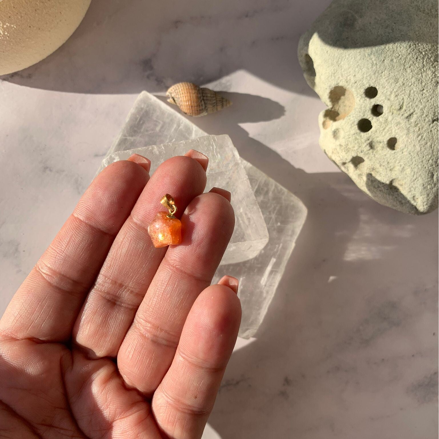 Sunstone Star Pendant