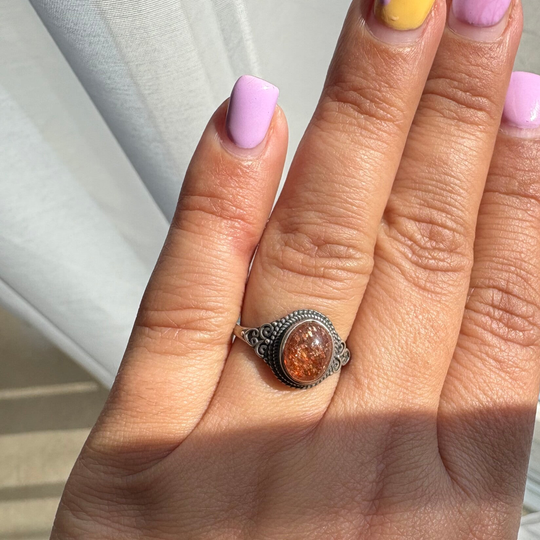 Sunstone ring