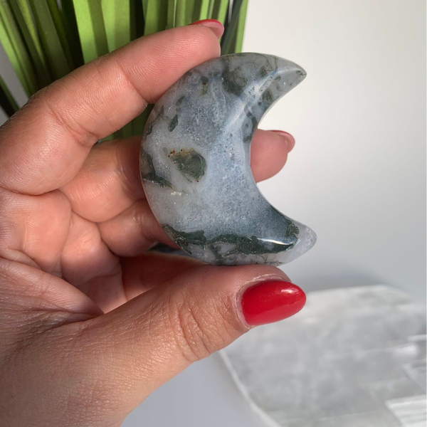 Moss Agate Moon