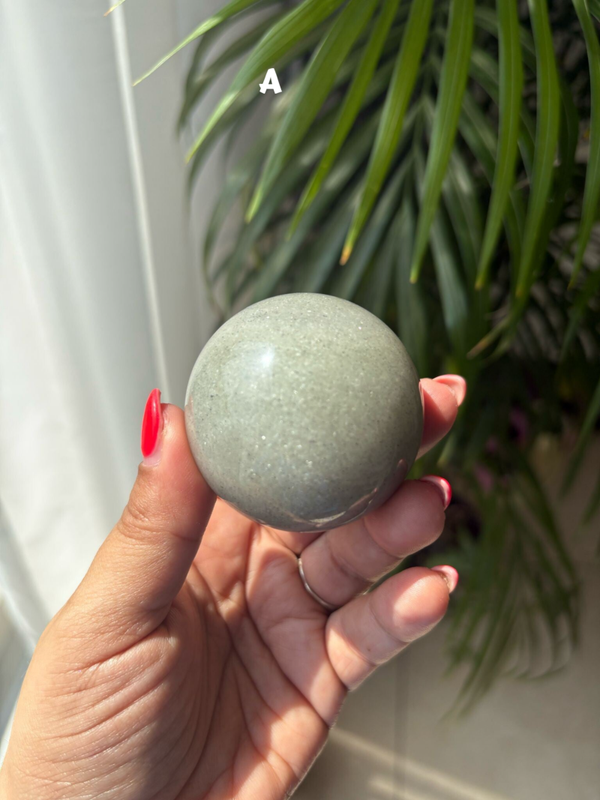 Sage Aventurine & Muscovite Sphere