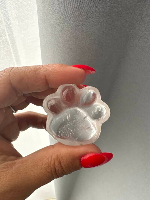 New clear quartz Cat Paw