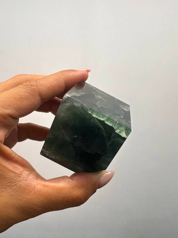 Fluorite Cube Carving