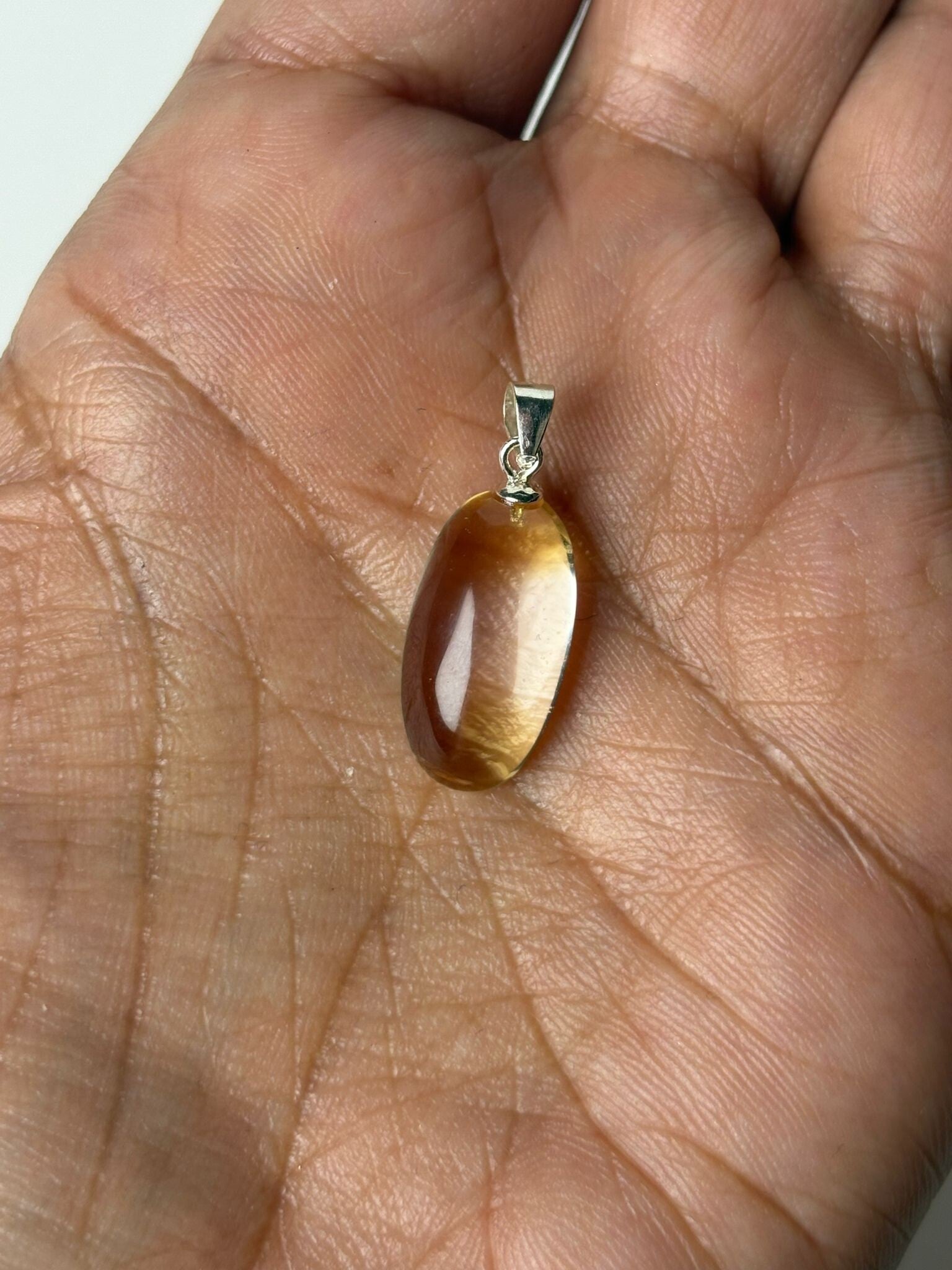 New Citrine Pendant Oval