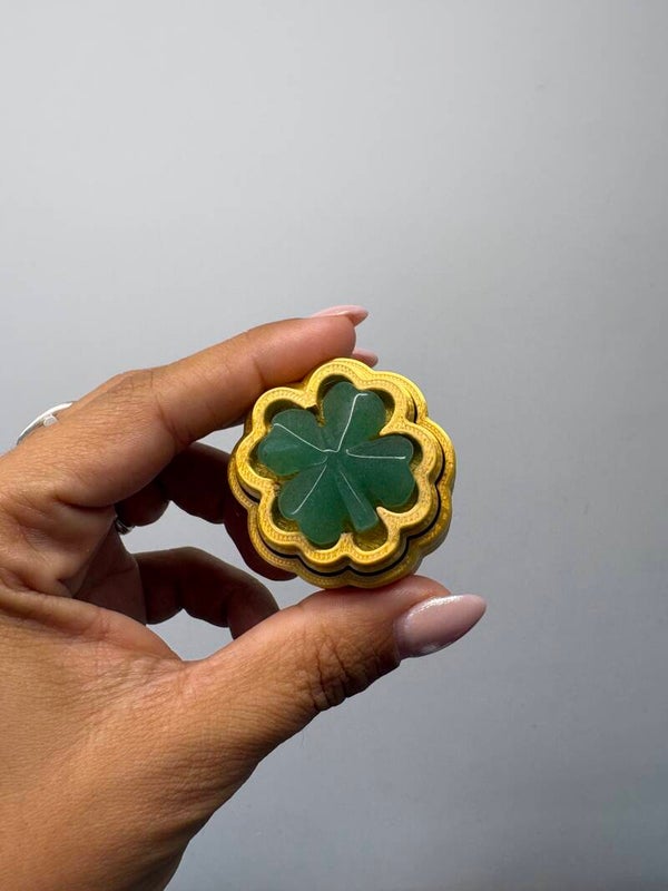 Aventurine Clover Clicky
