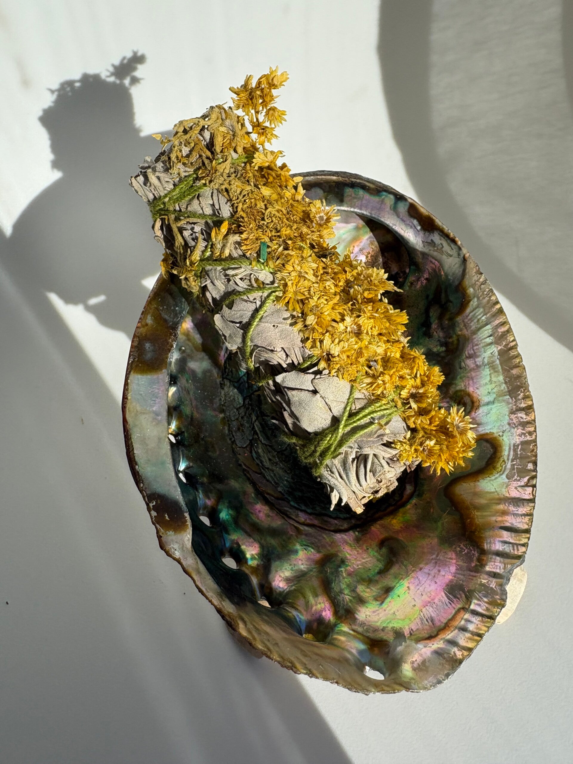 Sage & Verbascum smudge stick