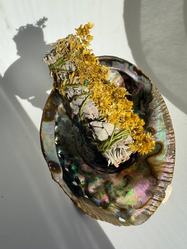 Sage & Verbascum smudge stick