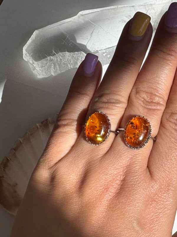 Amber Ring Copper