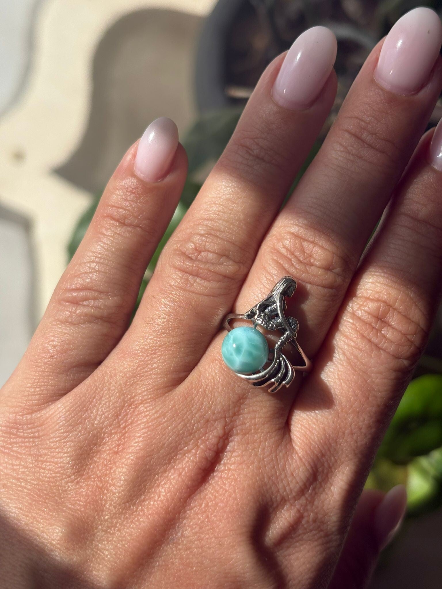Larimar Mermaid Ring