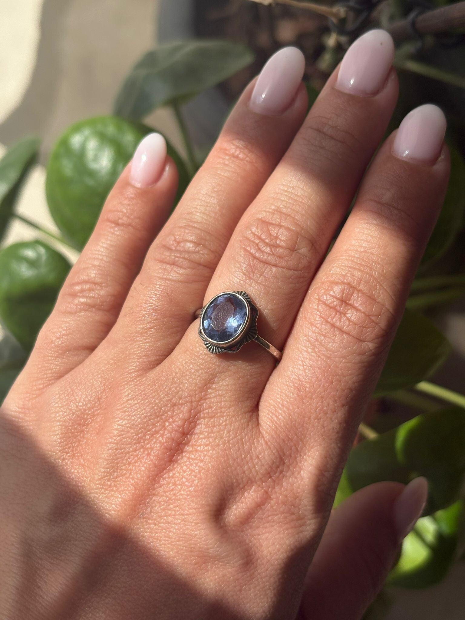 Blue Fluorite ring