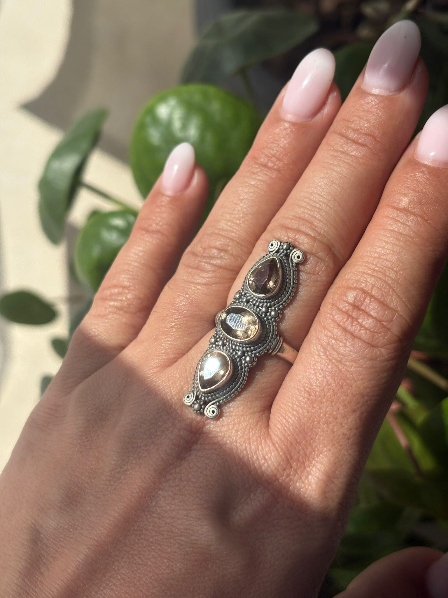 Smokey Quartz S925 Ring