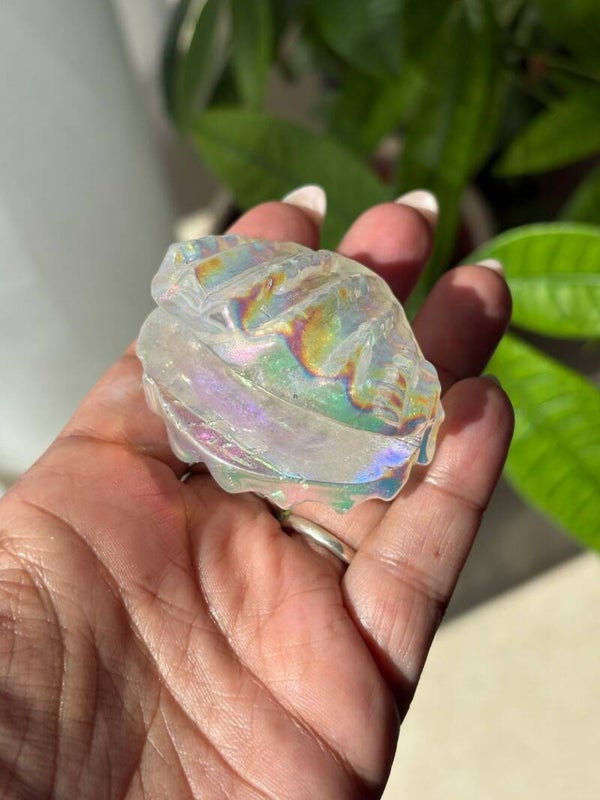 Clear Quartz Aura Shell