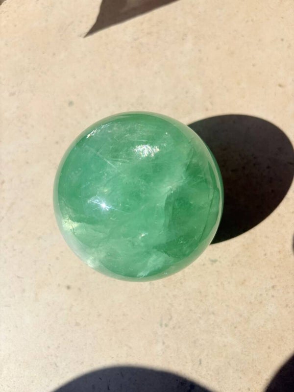 Aqua Fluorite Sphere XL