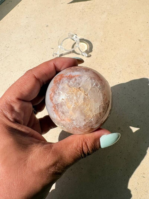 Druzy Pink Amethist Sphere