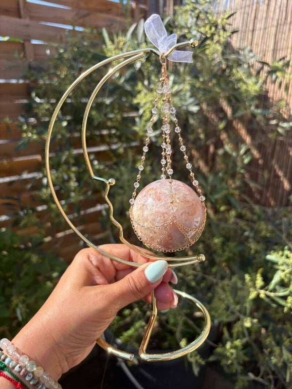 Moon Sphere Holder gold