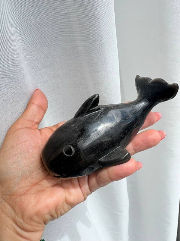 New Silver Obsidian Whale