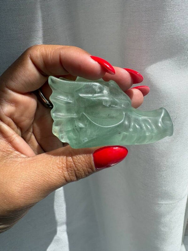 New Aqua Fluorite Dragon