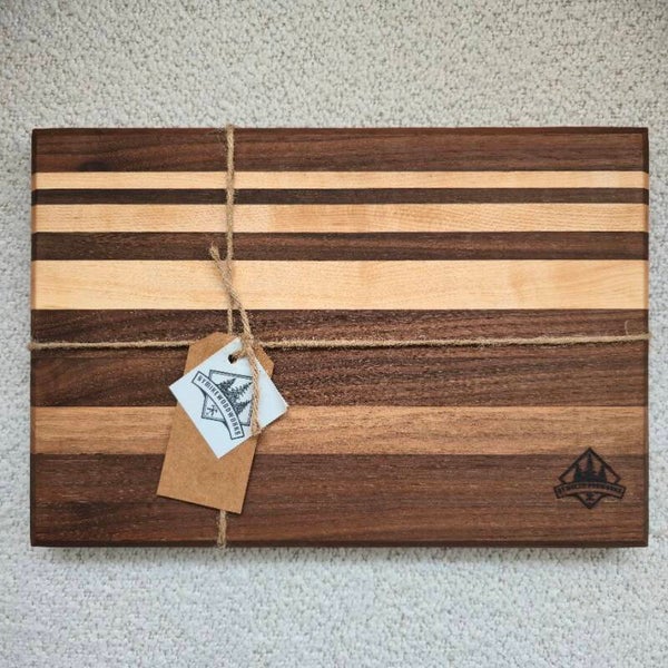Snijplank van Walnoot & Esdoorn - 29,5 × 20 × 2 cm