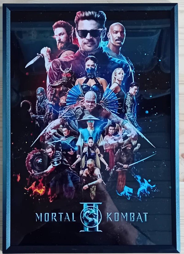 Print in frame A4 "Mortal Kombat II Movieposter"