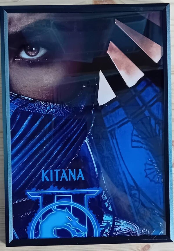 Print in frame A4 "Mortal Kombat II Kitana"