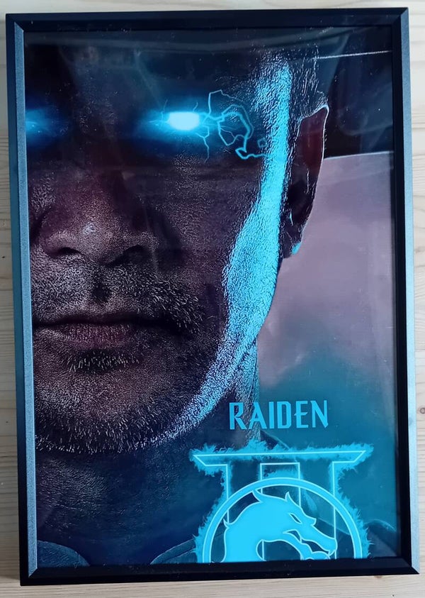 Print in frame A4 "Mortal Kombat II Raiden"