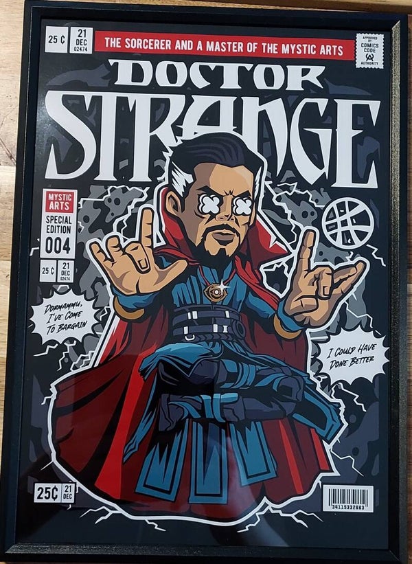 Print in frame A4 "Dr.Strange Funkopop"