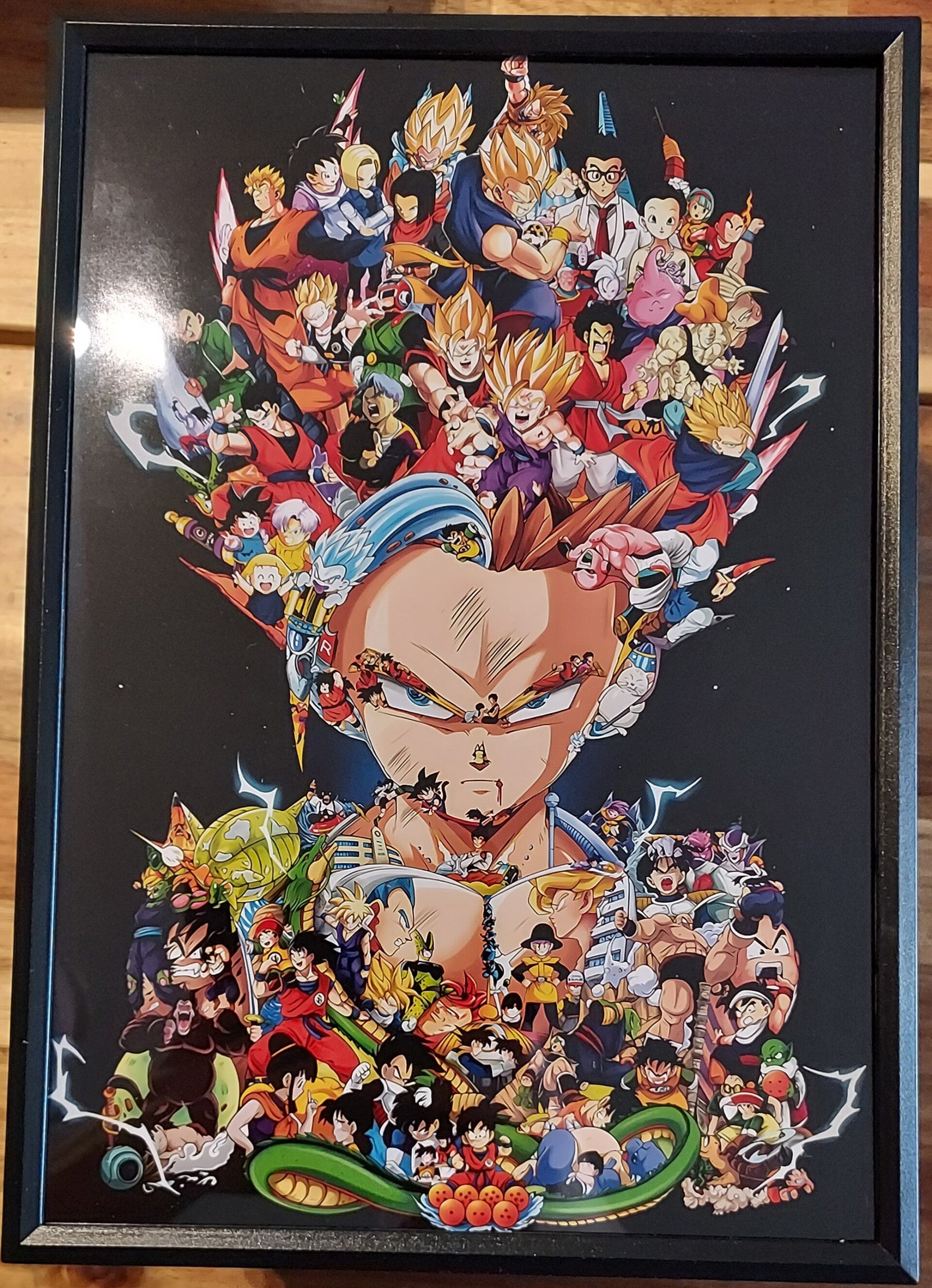 Print in frame A4 "DBZ Miniature 3"