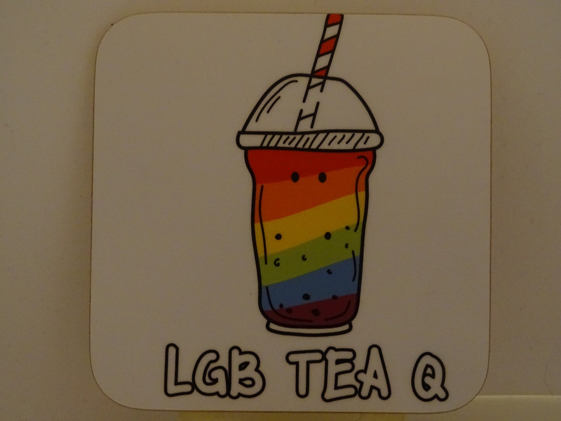 Coaster hard square Lgb Tea q