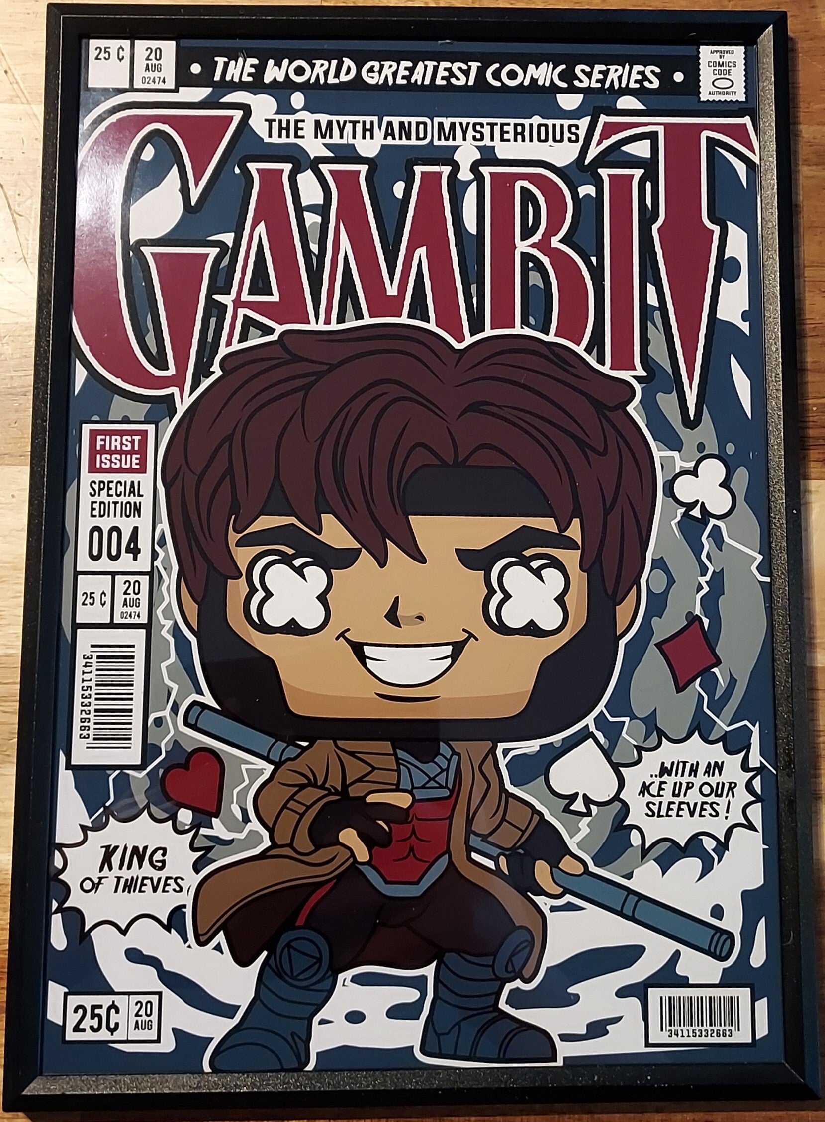Print in frame A4 "Gambit Funkopop"
