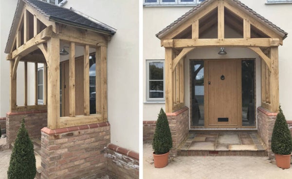 BESPOKE OAK PORCH INSTALLATION