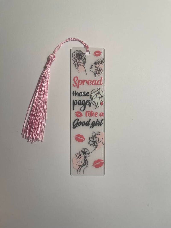 Handmade Good Girl Bookmark