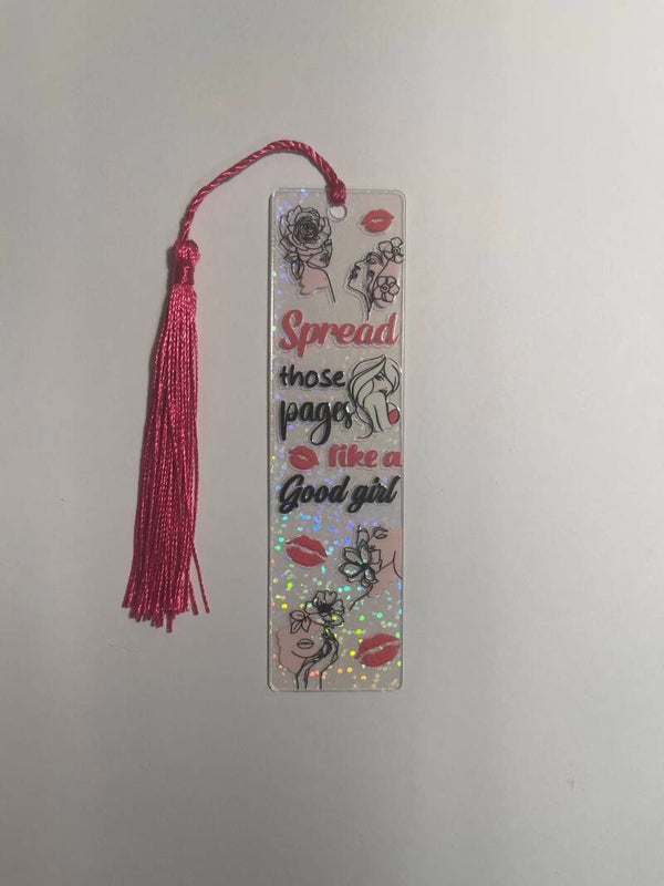 Transparent Good Girl Bookmark