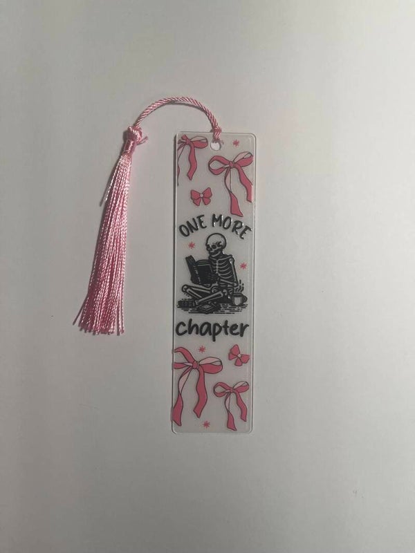 Handmade One More Chapter Bookmark