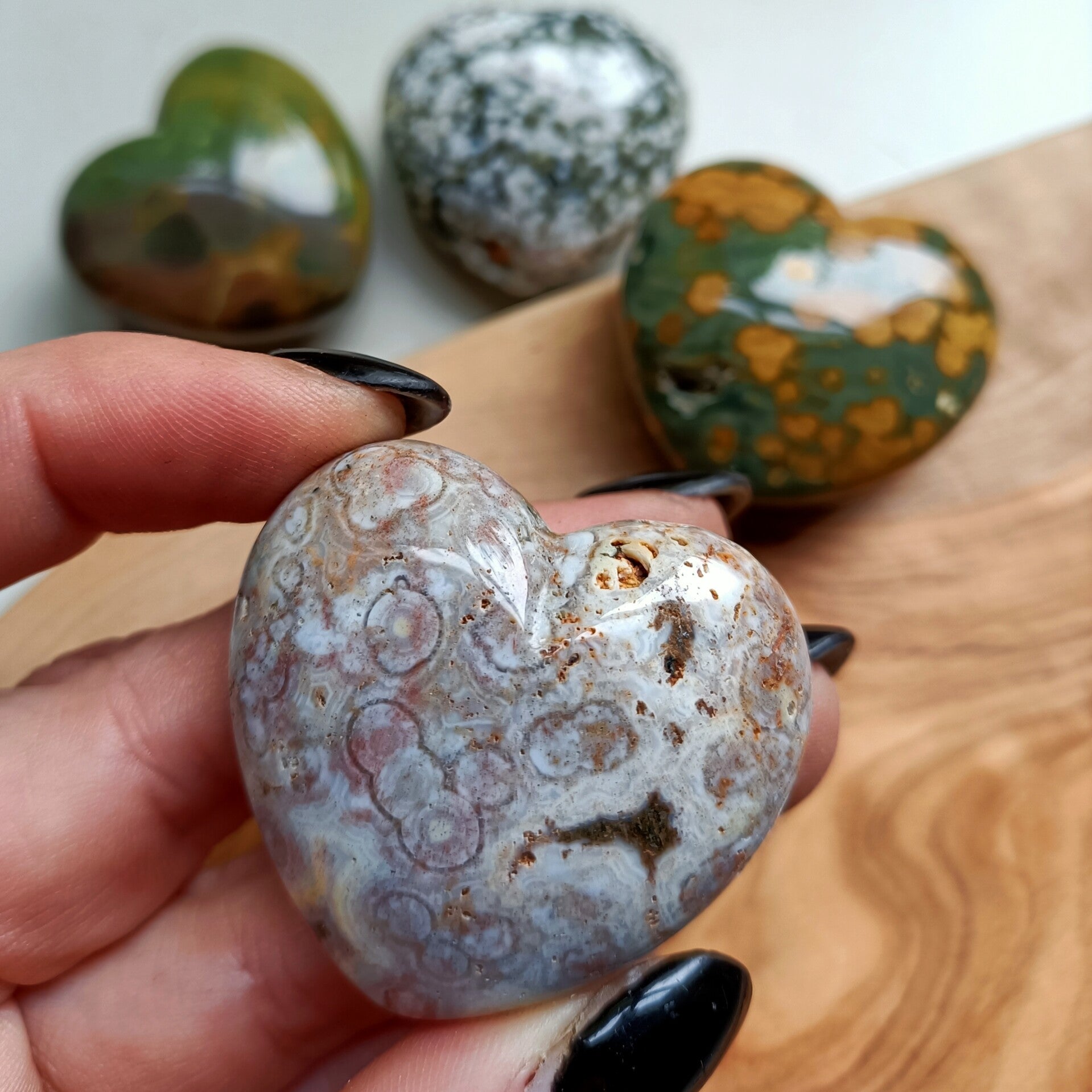 Hart Jaspis Oceaan - Positiviteit - 4 cm