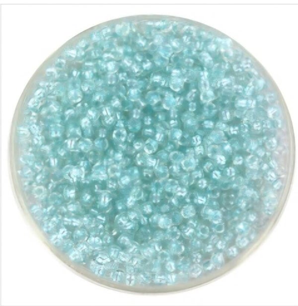 miyuki rocailles 11/0 - fancy lined soft aqua 3638