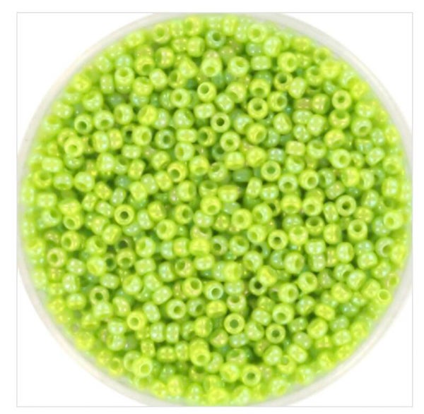 miyuki rocailles 11/0 - opaque ab chartreuse 479