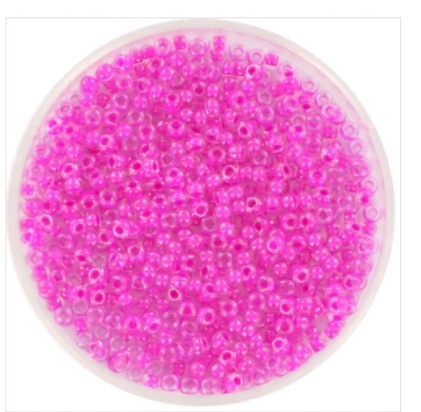 miyuki rocailles 11/0 - inside color luster fuchsia 209