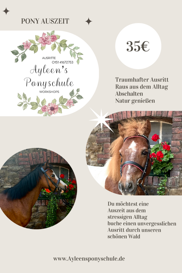 Ponyreiten für Kinder