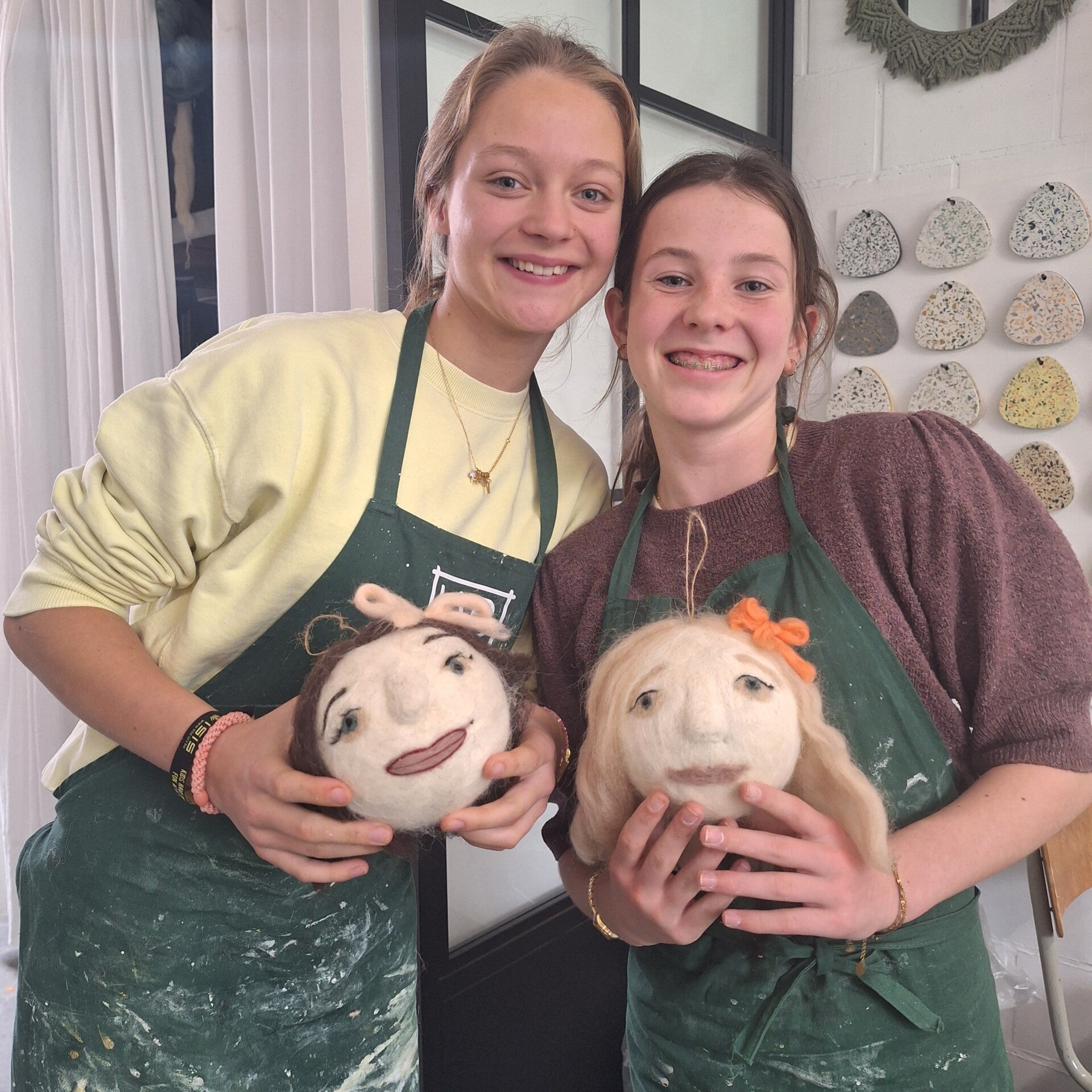 Workshop kerstballen vilten ouder-kind