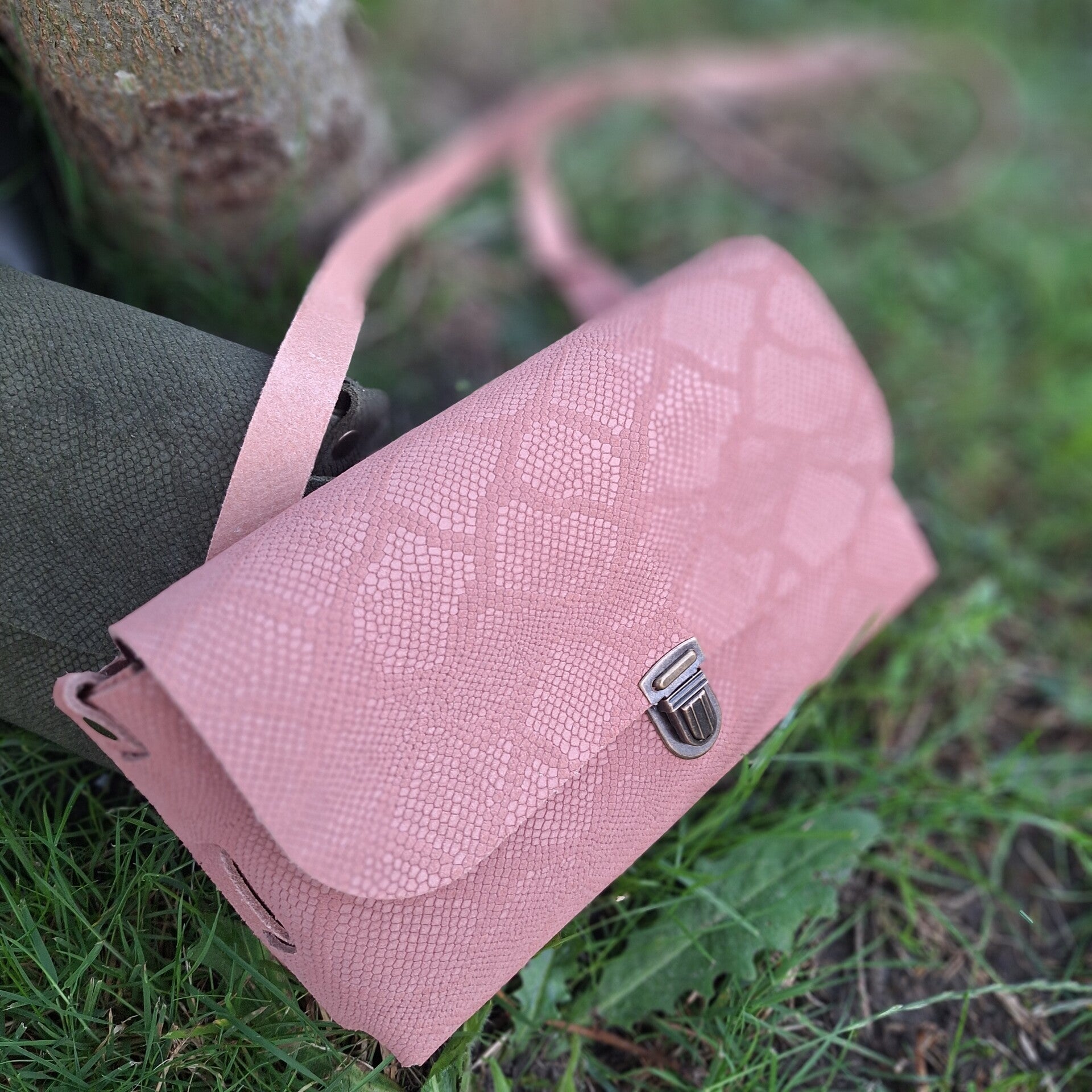 Workshop lederen handtas - crossbody - portemonee
