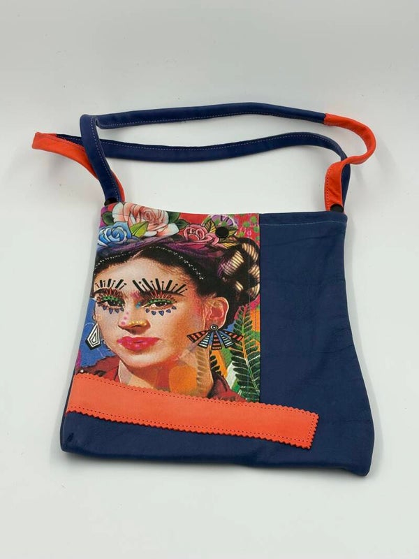 shopper tas , blauw , coral , frida